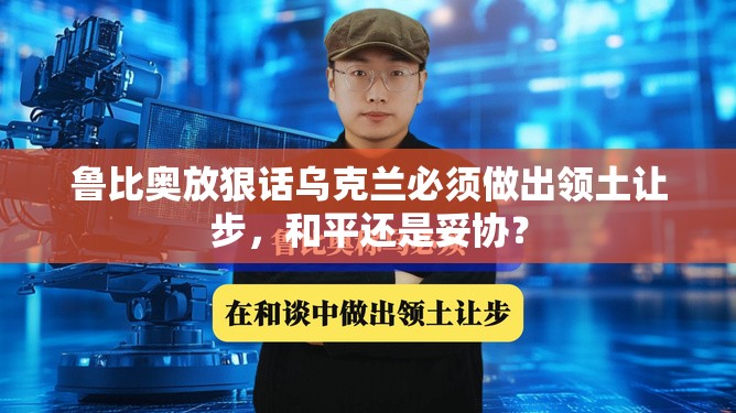 鲁比奥放狠话乌克兰必须做出领土让步，和平还是妥协？