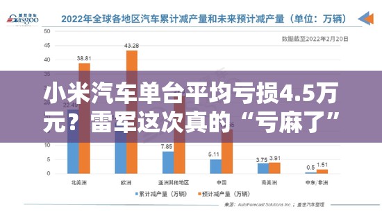 小米汽车单台平均亏损4.5万元？雷军这次真的“亏麻了”！