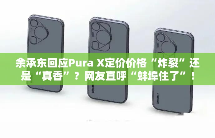 余承东回应Pura X定价价格“炸裂”还是“真香”？网友直呼“蚌埠住了”！